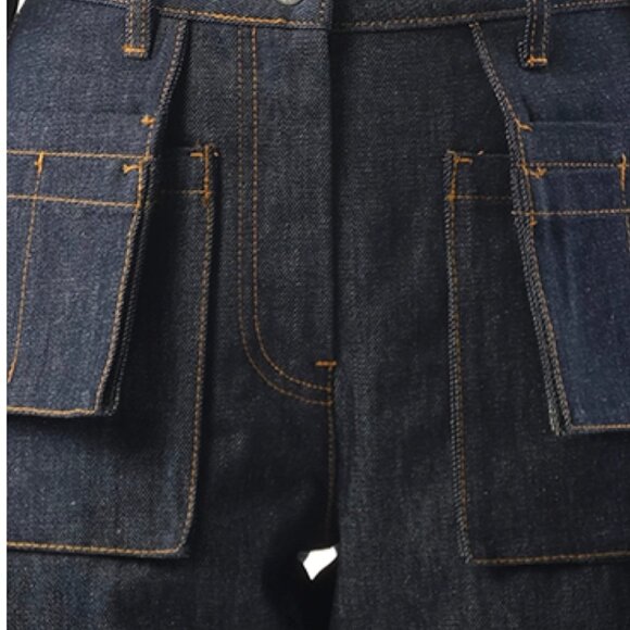 Helmut Lang Utility Straight-Leg Jeans – Raw Indigo – Size 25 – NWT - Picture 12 of 15